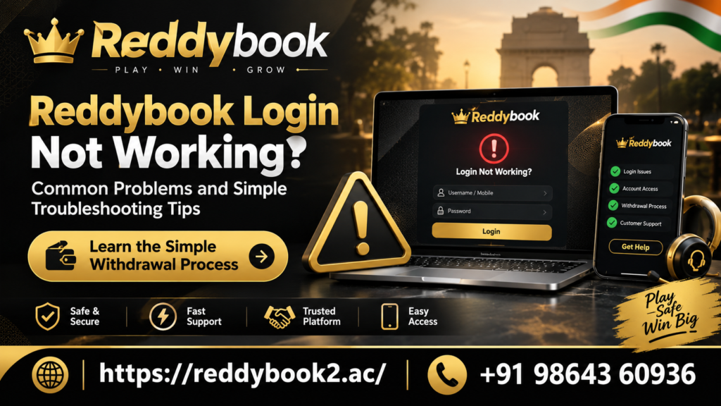 ReddyBook Login Not Working? Common Problems and Simple Troubleshooting Tips